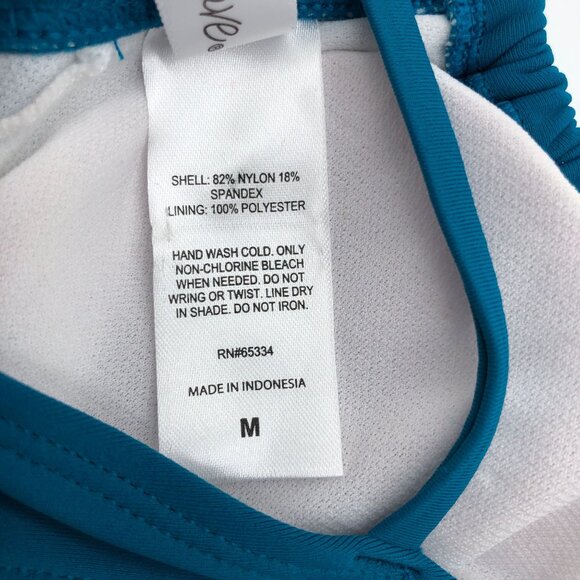 Salt + Cove Teal Underwire Bikini Swim Top Adjustable Straps Size M - Picture 5 of 6